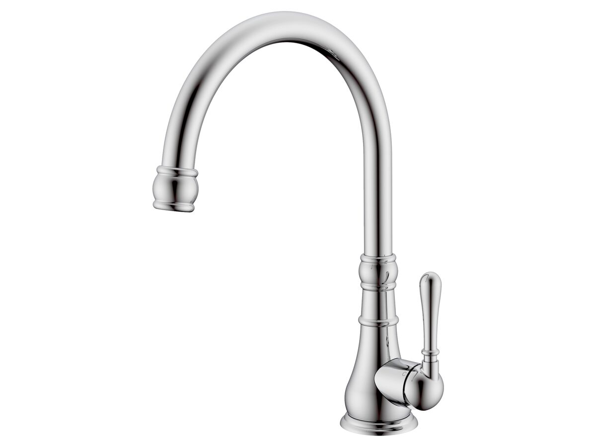 Milli Voir Gooseneck Sink Mixer Tap Large Chrome (4 Star)