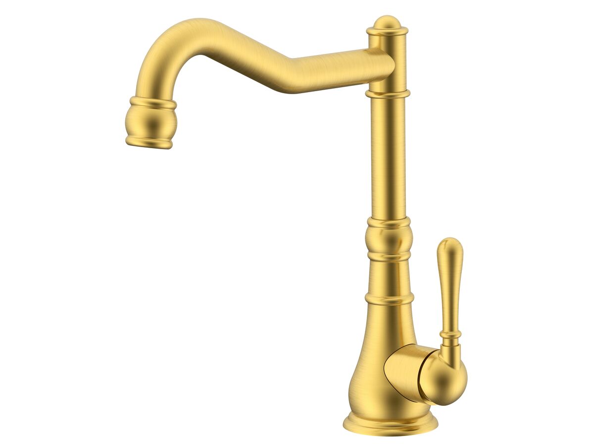 Milli Voir English Sink Mixer Brushed Gold (4 Star)