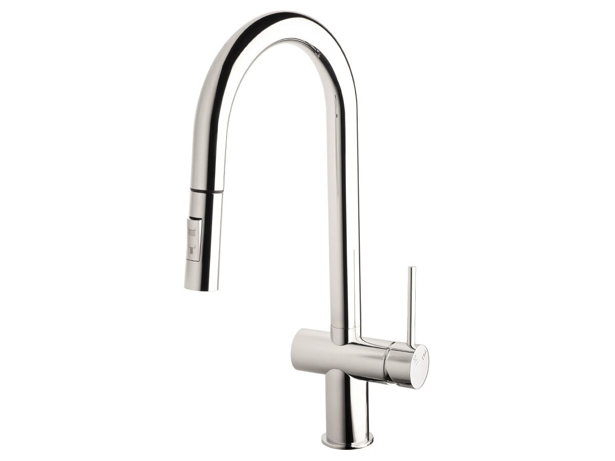 Sussex Scala Gooseneck Pullout Sink Mixer Tap 2 Functions Chrome (5 Star)