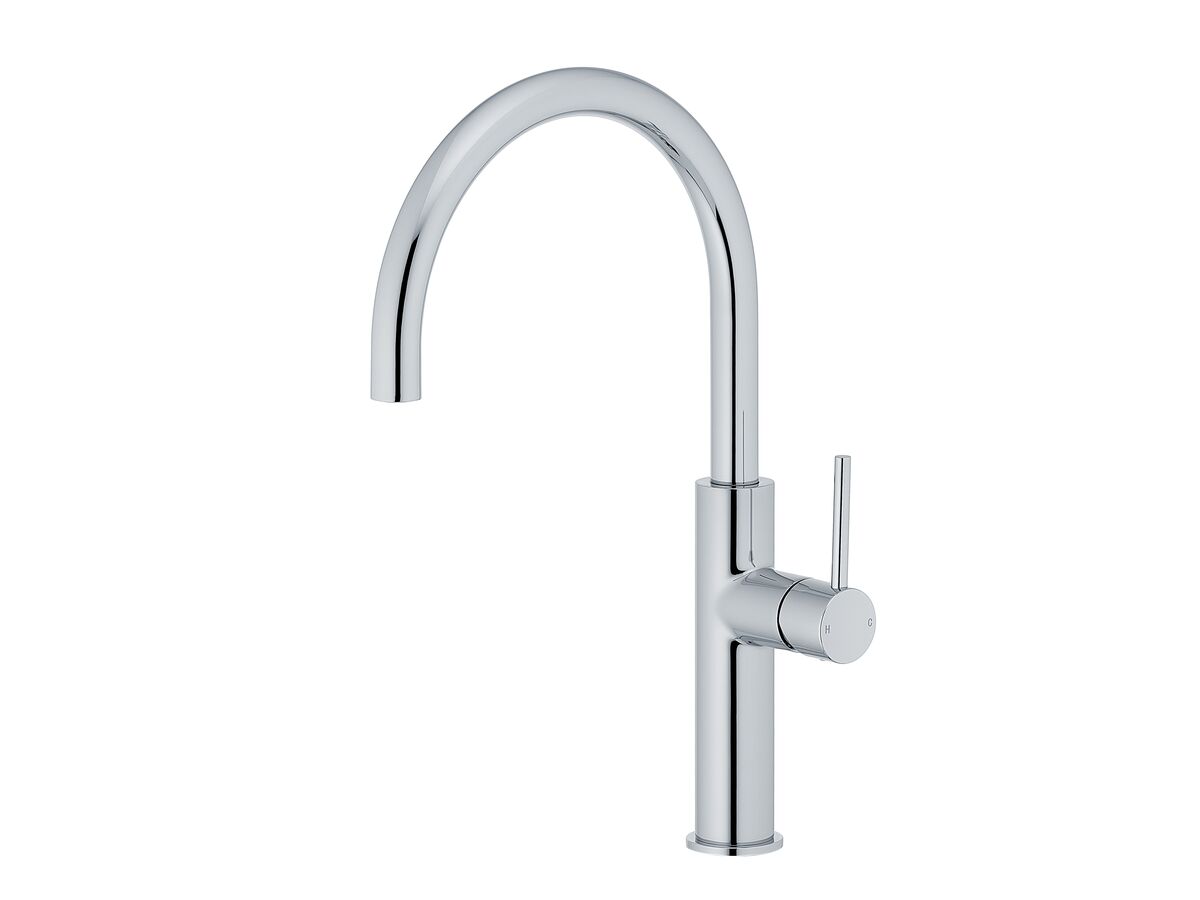 Mizu Drift Gooseneck Sink Mixer Curve Chrome (5 Star)