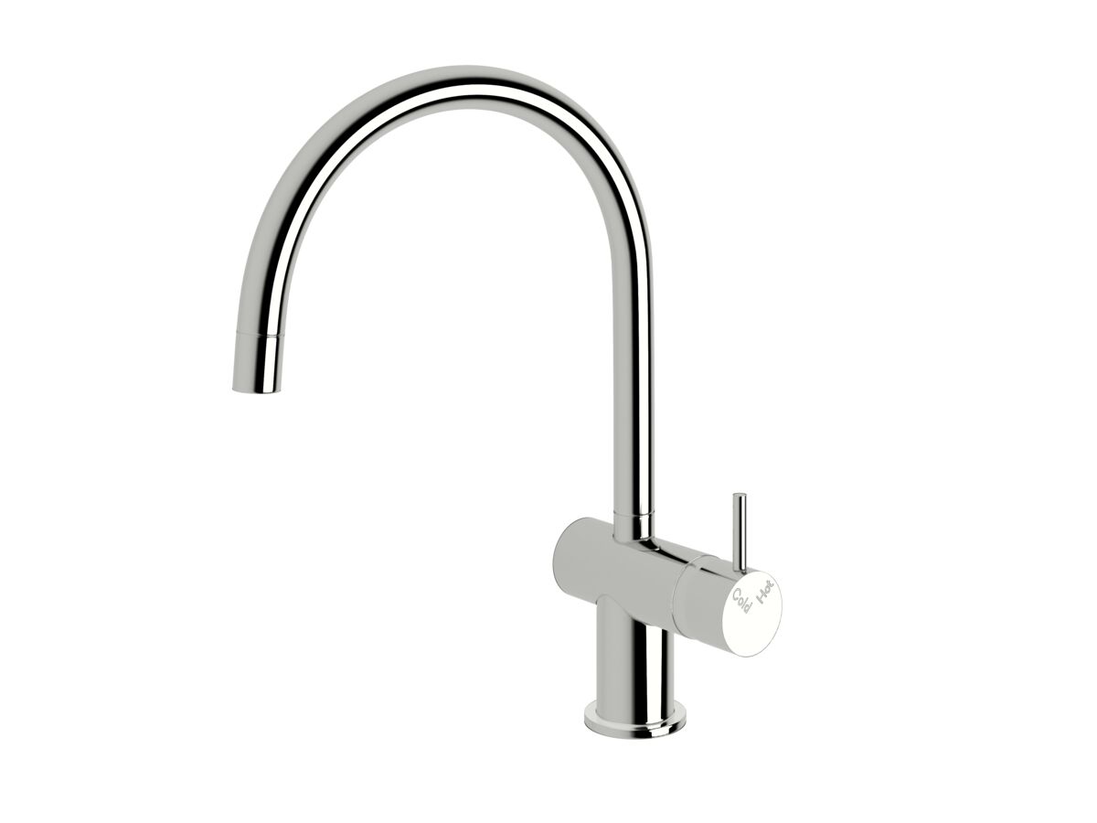 Sussex Scala Mini Sink Mixer Tap Large Curved Left Hand Chrome (5 Star)
