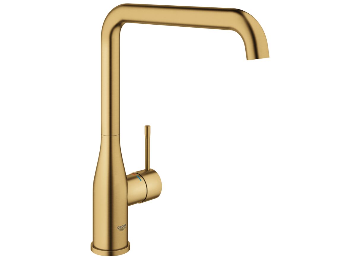 GROHE Essence New Gooseneck Sink Mixer Brushed Cool Sunrise (4 Star)