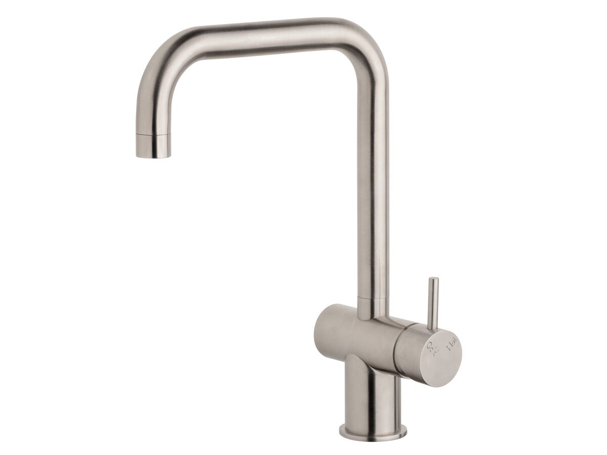 Sussex Scala Sink Mixer Tap Large Square Right Hand 316 Stainless Steel (4 Star)