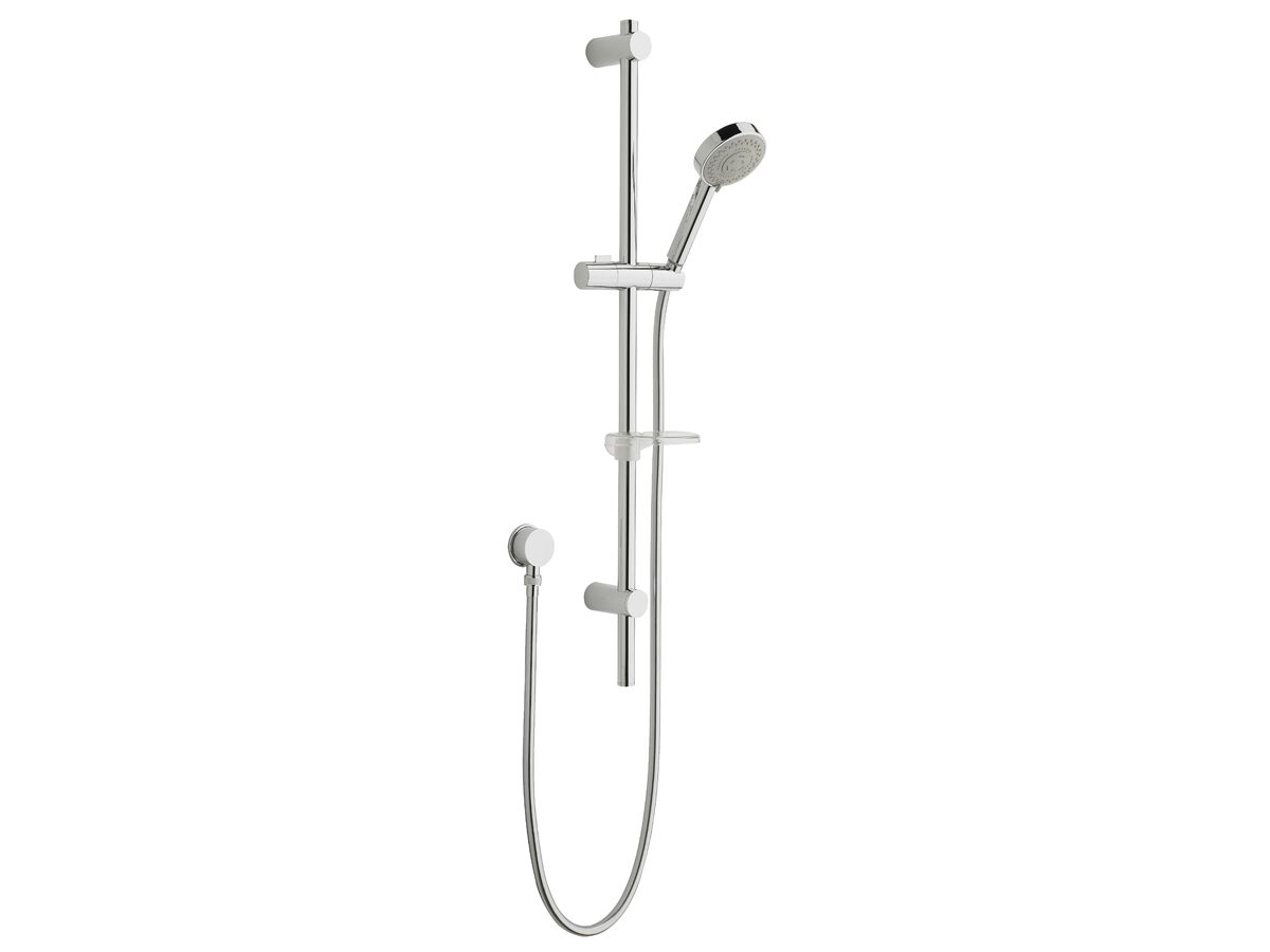 Nikles Fresh Single Rail Shower 3 Function Handshower with Wall Water Inlet Chrome (3 Star)