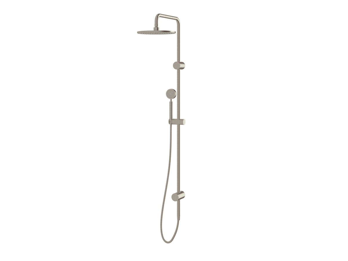 Milli Mood Edit Twin Rail Shower PVD Brushed Nickel (3 Star)