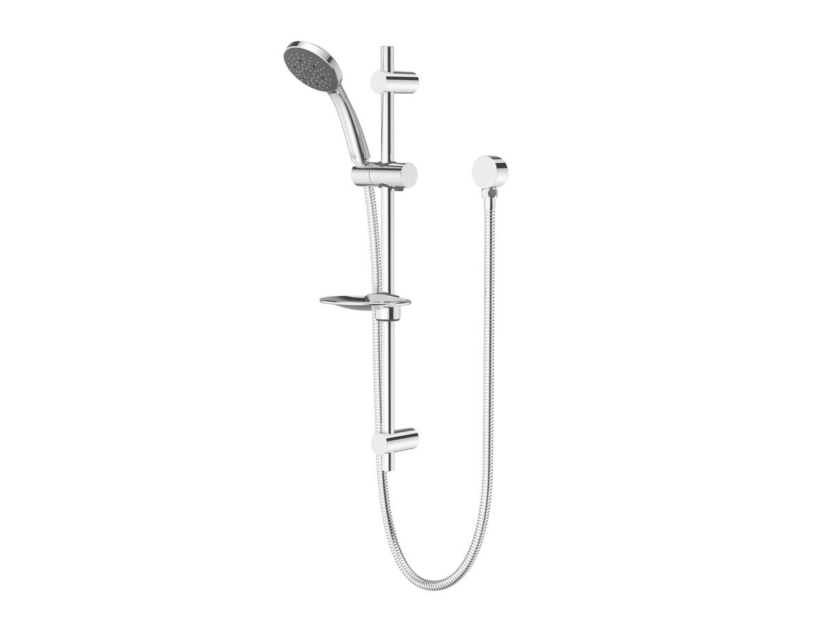 Posh Solus MK3 Single Rail Shower 1 Function with Wall Water Inlet Chrome (4 Star)