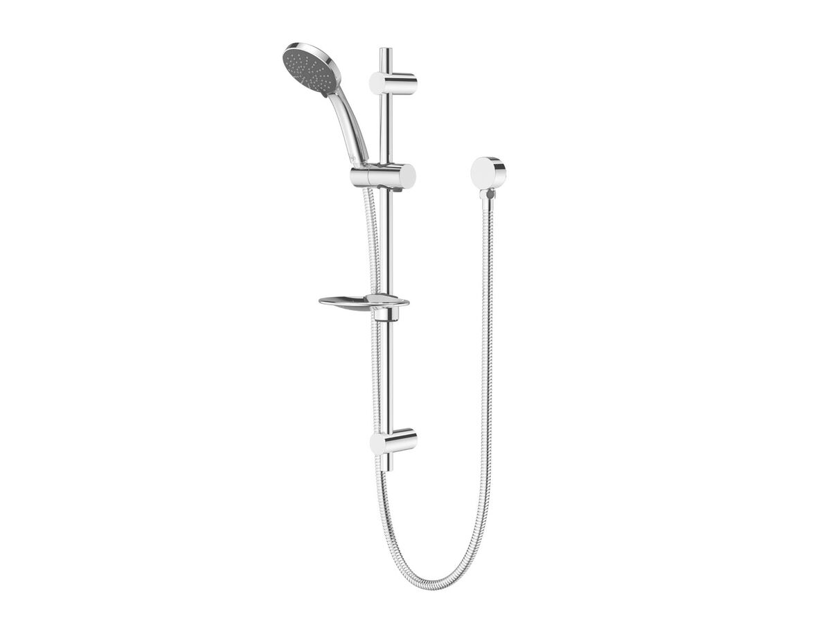 Posh Solus MK3 Single Rail Shower 3 Functions with Wall Water Inlet Chrome (4 Star)