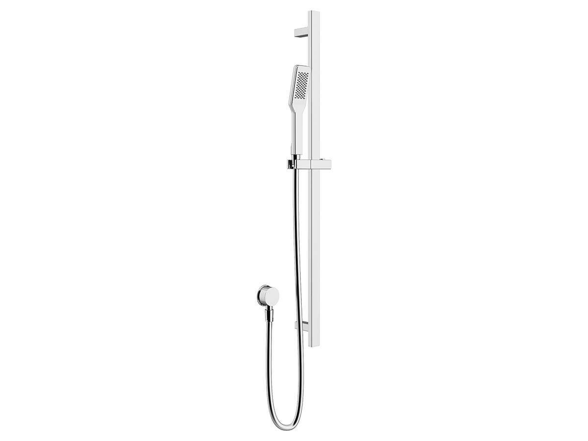 Nikles Quatre Single Rail Shower with Wall Water Inlet Chrome (3 Star)