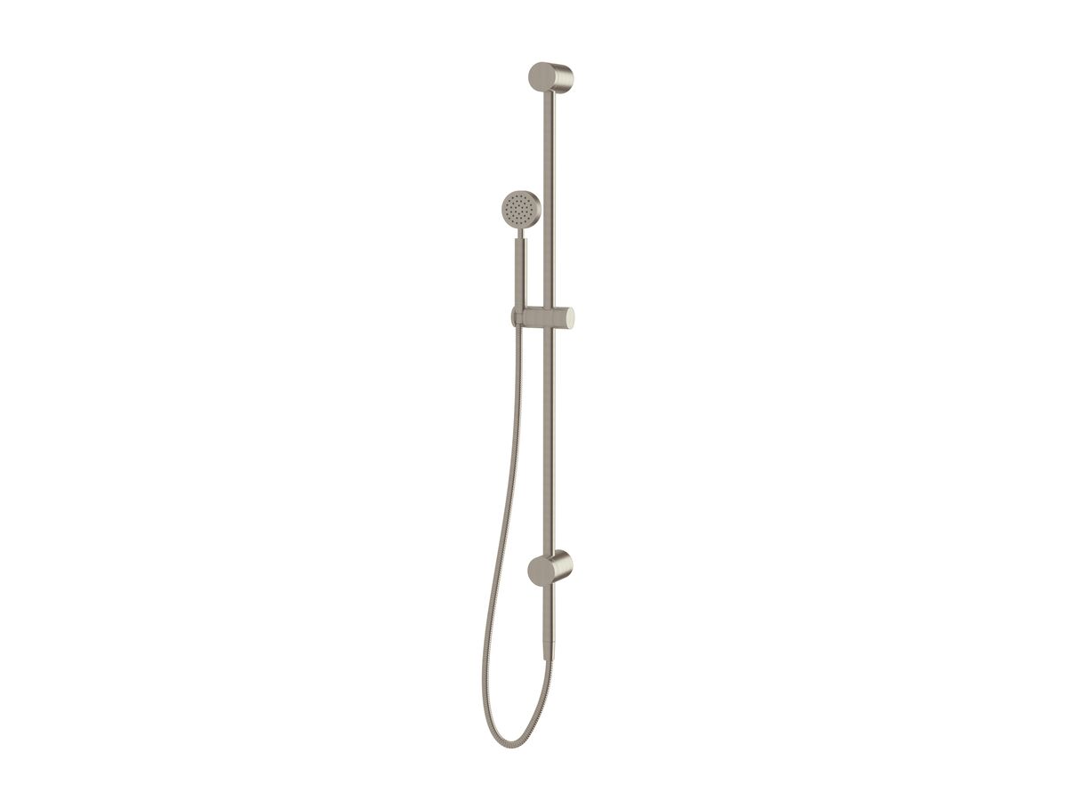 Milli Mood Edit Single Rail Shower with Wall Water Inlet Brushed Nickel (3 Star)