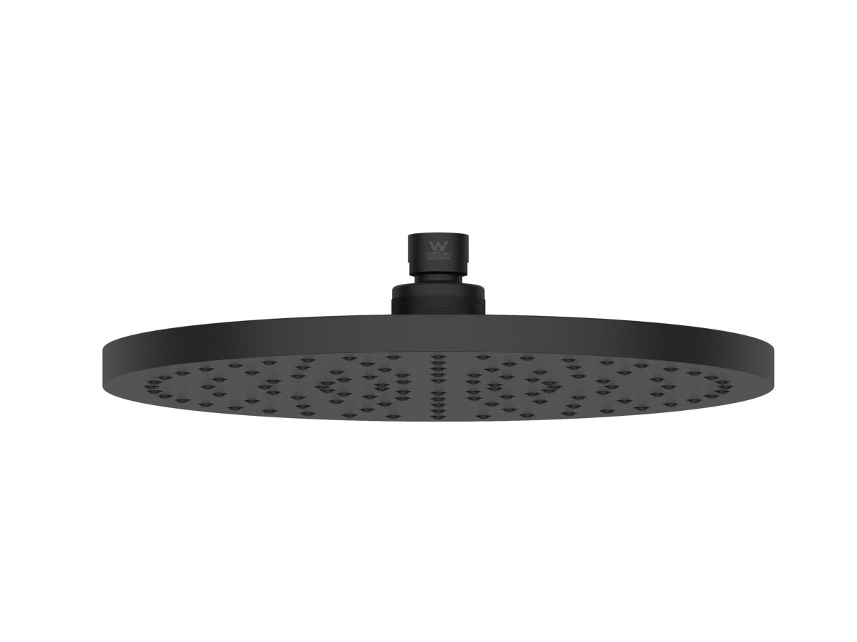 Roca Ona ABS Overhead Shower 250mm Matte Black (3 Star)