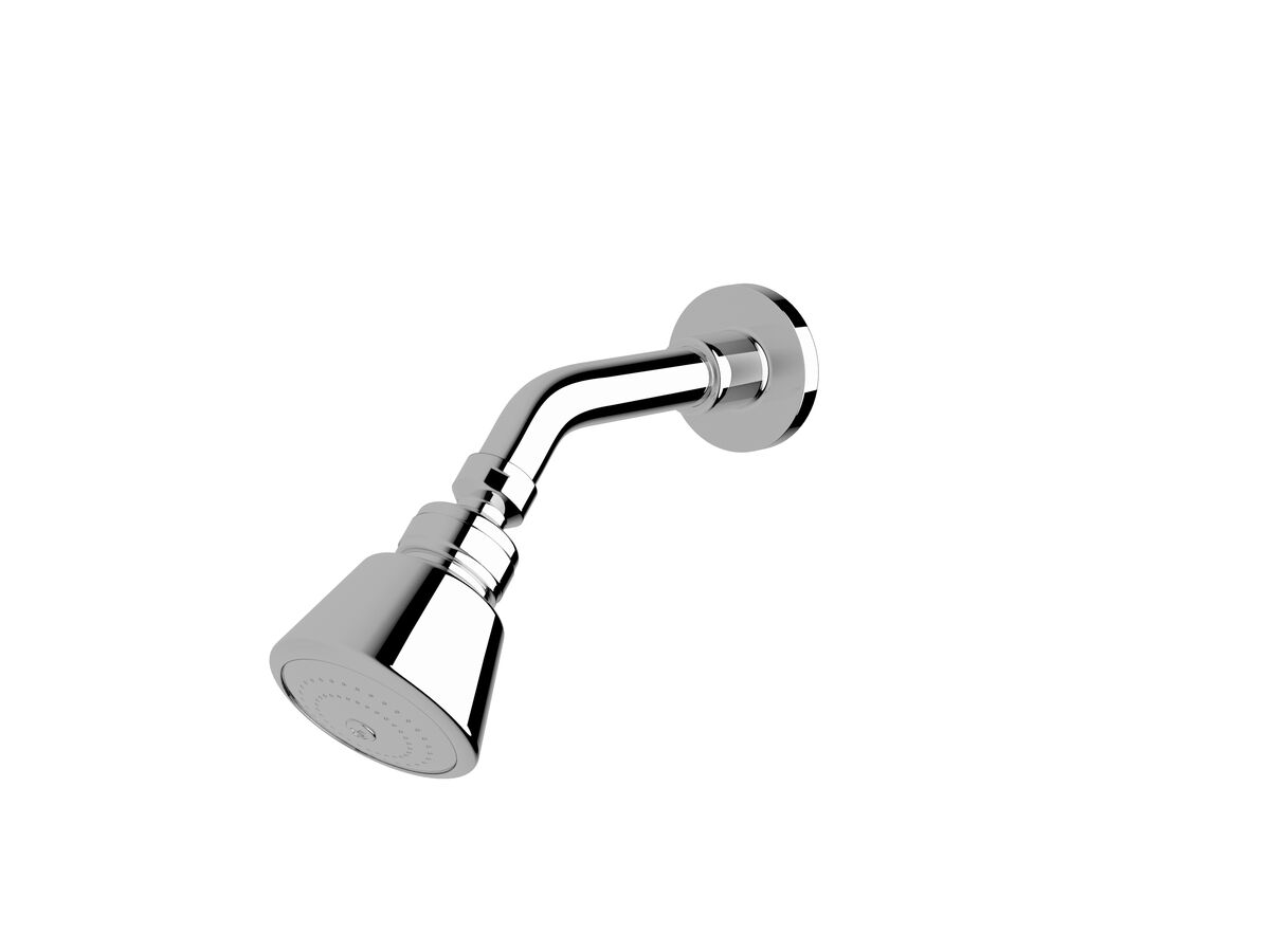 Sussex Scala Shower Head and Arm Chrome (3 Star)