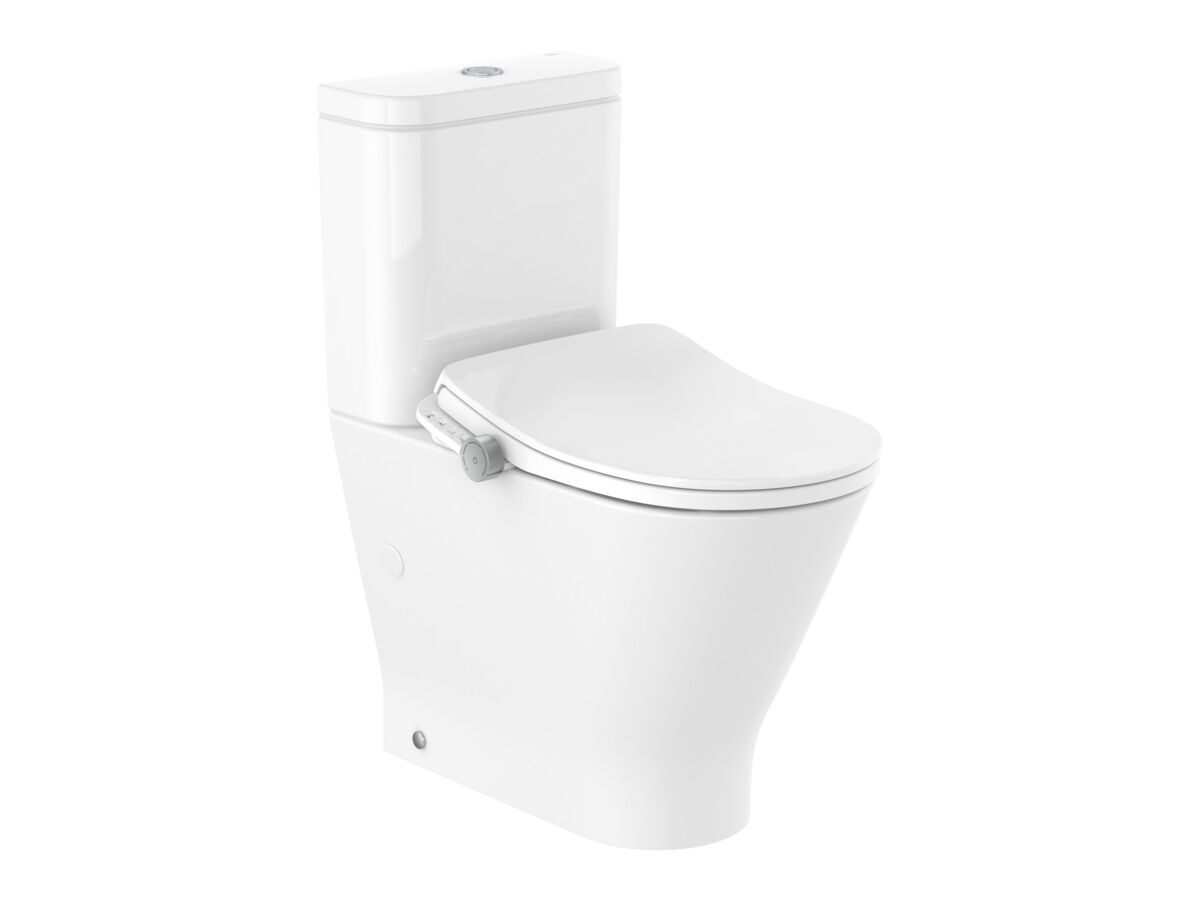 Roca In-Wash Gap Round Close Coupled Back to Wall Bottom Inlet Toilet Suite with Heated Seat (4 Star)