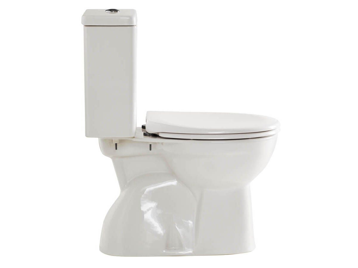 American Standard Studio Square Close Coupled Toilet Suite (S Trap) with Soft Close Quick Release White (4 Star)