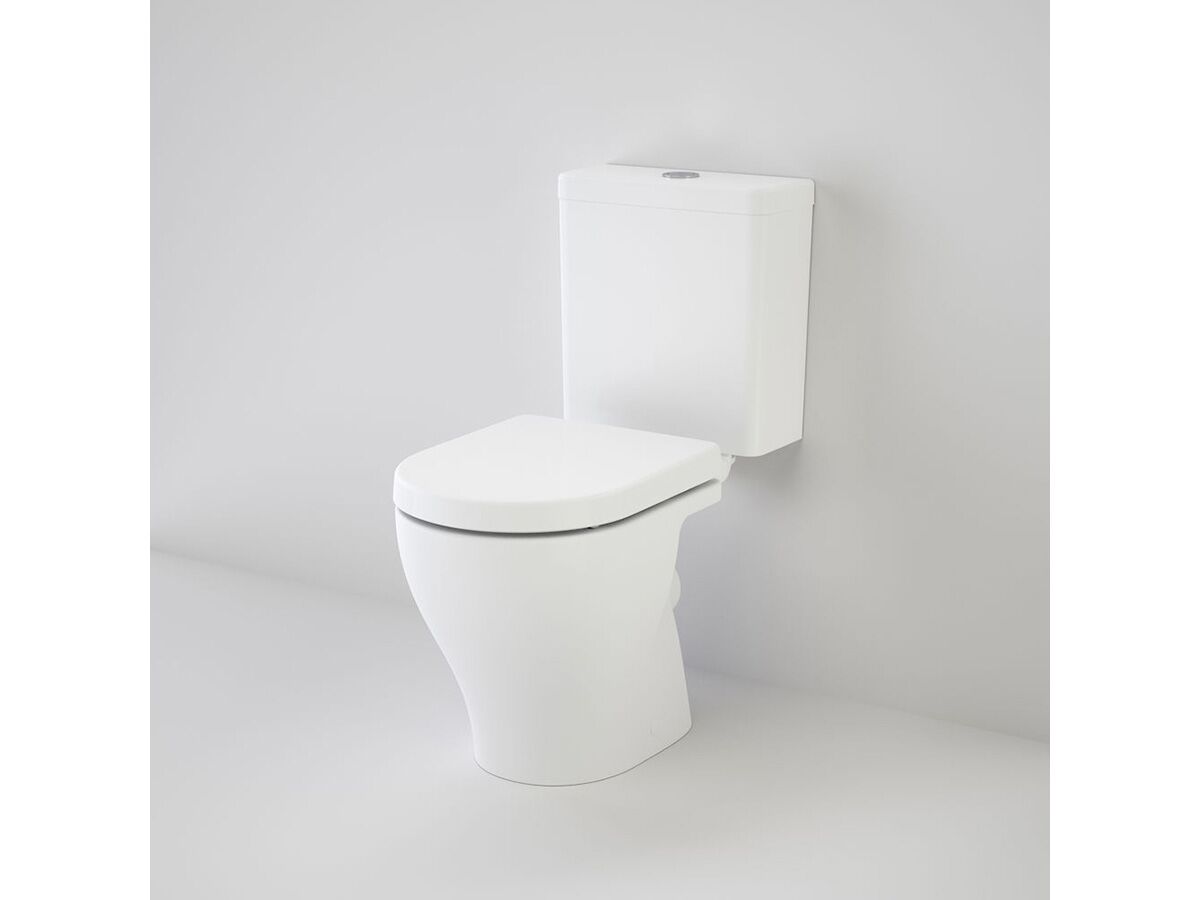 Caroma Luna Cleanflush Close Coupled P Trap Bottom Inlet Toilet Suite Xena Soft Close Seat White (4 Star)