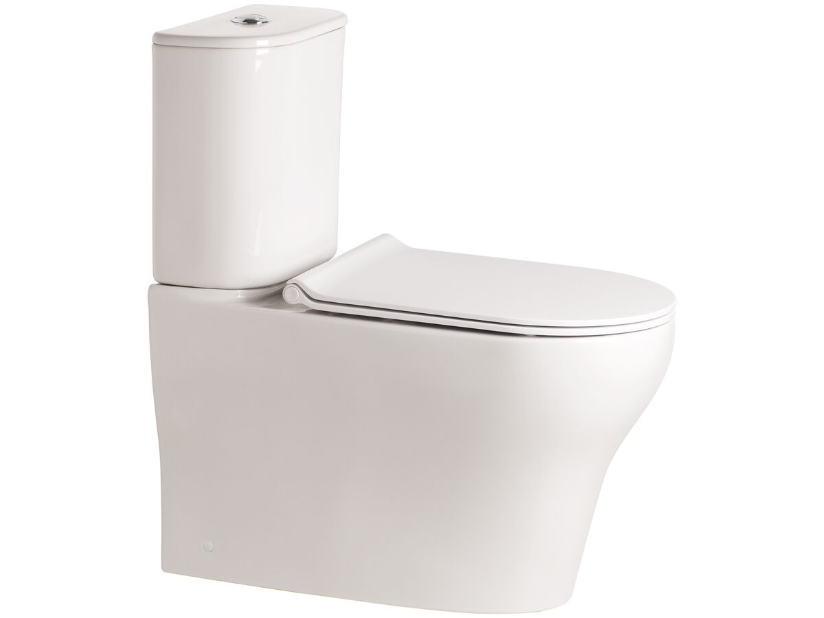 American Standard Cygnet Round Hygiene Rim Close Coupled Back To Wall Back Inlet Toilet Suite White (4 Star)