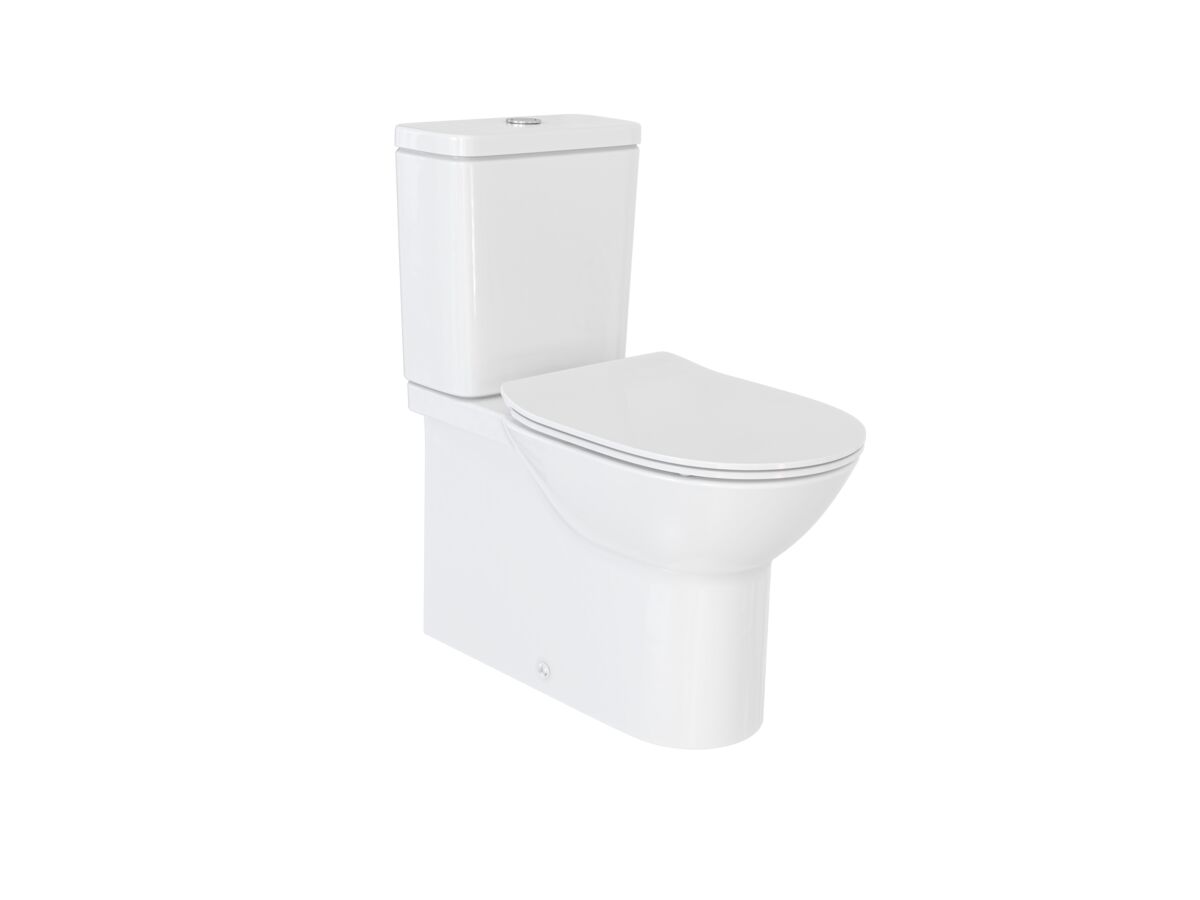 Roca Debba Rimless Close Coupled Back To Wall Bottom Inlet Toilet Suite (4 Star)