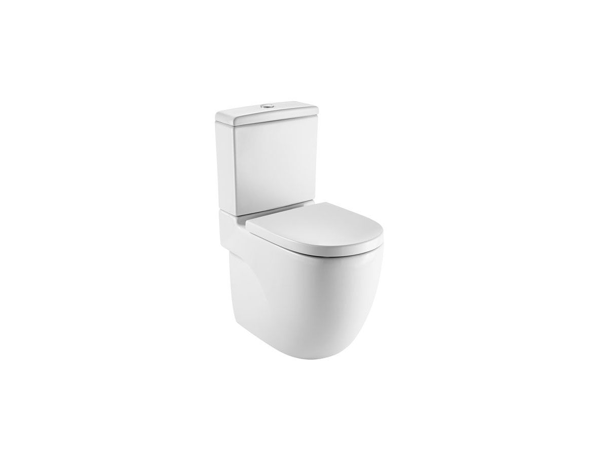 Roca Meridian Close Coupled Back To Wall Comfort Height Back Inlet Toilet Suite with Seat White (4 Star)